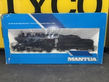Mantua PRR 2-6-2 Prairie HO Steam Locomotive, All Steps, Box, Runs, Pennsylvania
