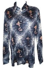 Rare Madame Butterfly Shirt S M Vintage Whimsigoth Pink Fairy Riding Butterflies