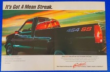 1990 Chevy 454 Ss Truck Fuel Injected Hot Rod Heartbeat Of America 2 Pg Print Ad