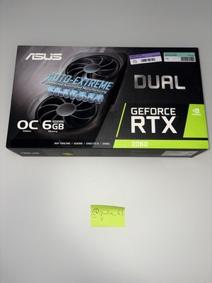 ASUS GeForce RTX 2060 6GB GDDR6 Graphics Card (DUALRTX2060O6GEVO)