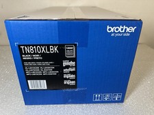Brother Genuine High Yield Toner Cartridge, TN810XLBK, Black, New & Sealed