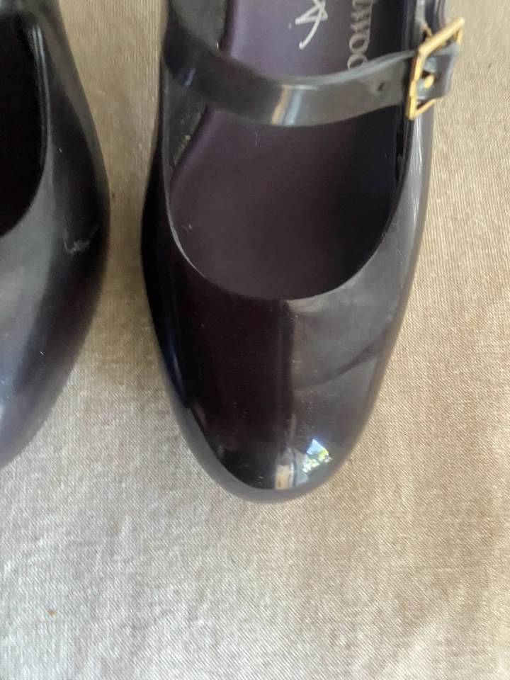 Vivienne Westwood Melissa Triple Correa Mujer Diseñador Color Uva Zapatos Talla 6 Foto 2 de 4