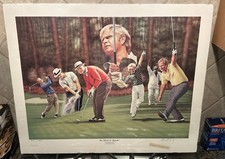 The Master of Augusta (Jack Nicklaus) Artist Signed Alan Zuniga Golf Lithograph