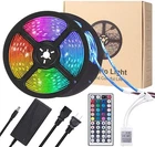 USA 32ft LED Strip Lights Remote Control Bedroom for Indoor Outdoor