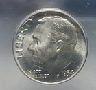 ICG MS 66 FB (Full Bands) - 1954 D Roosevelt Silver Dime. Solid Grade. A1430.