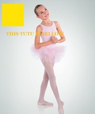 Body Wrappers 2084 Girls Size M/L Yellow Princess Aurora Full Stiff Tutu