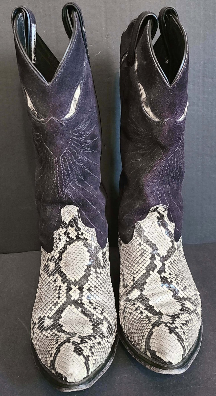 Vintage Womens Code West Python Snakeskin Boots/S… - image 9
