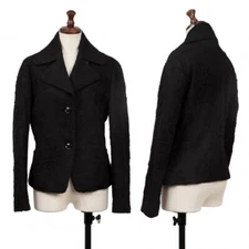ATSURO TAYAMA Wool Blend Embroidery Design Jacket Size EUR36 USA4(K-139361)