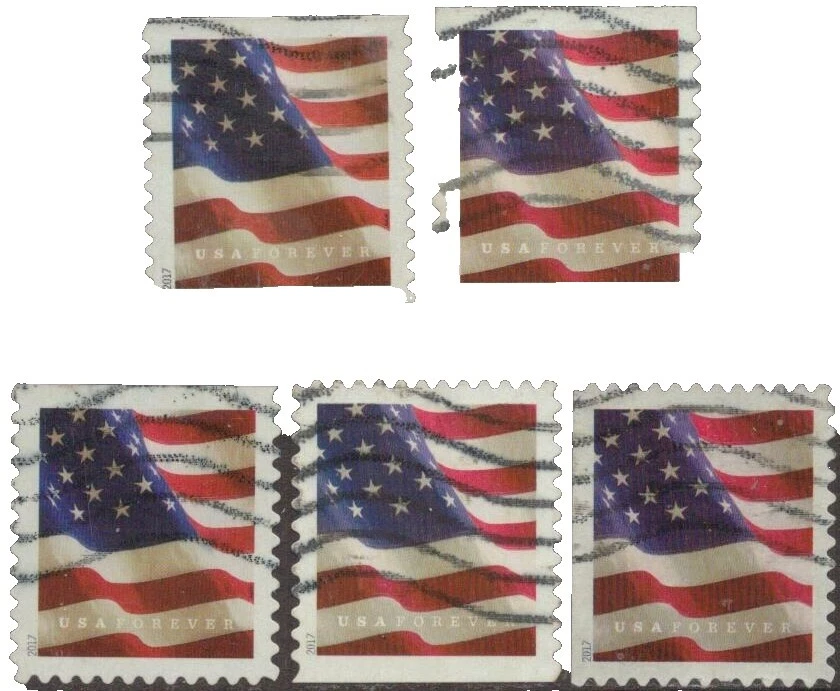 Flags, National Emblems Used United States Stamps
