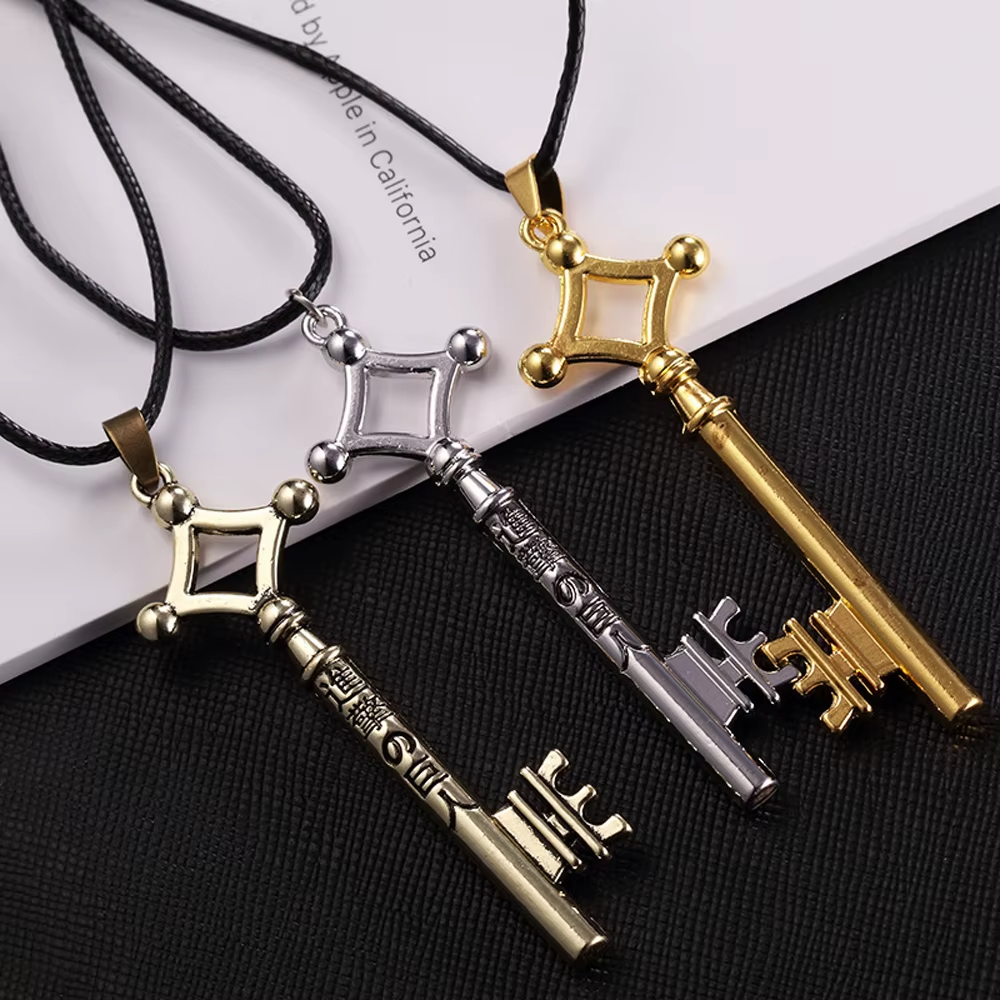 Attack on Titan Dragon Ball Marvel Anime Key Necklace Pendant  