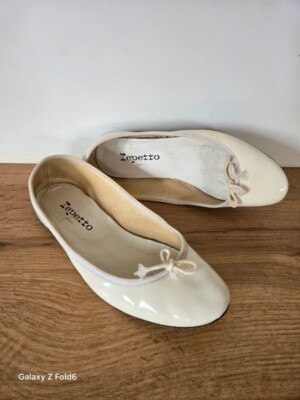 Repetto Ballerinas Weiß  Lackleder  Gr. 37 gerne getragen