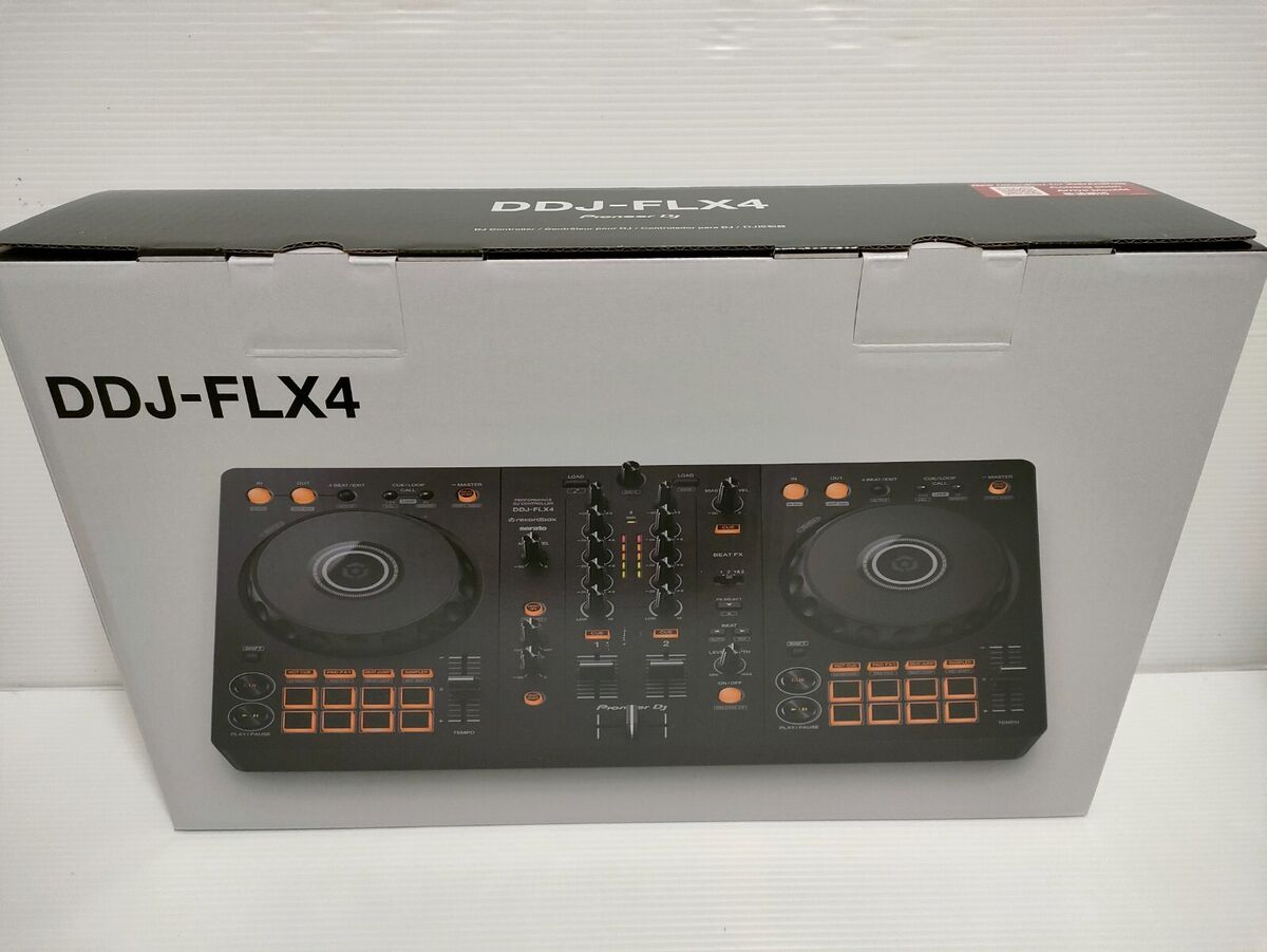 Pioneer DDJ-FLX4 2-Channel Serato Lite Rekordbox Software DJ Controller Black
