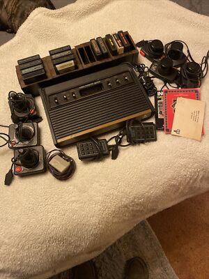 Vintage Atari 1981 With Games Paddles Joy Sticks The Works All Original