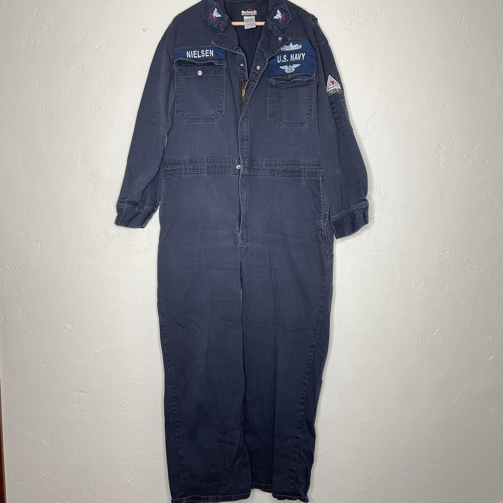 Купить Bulwark mens 46 regular navy blue coveralls на Аукцион из