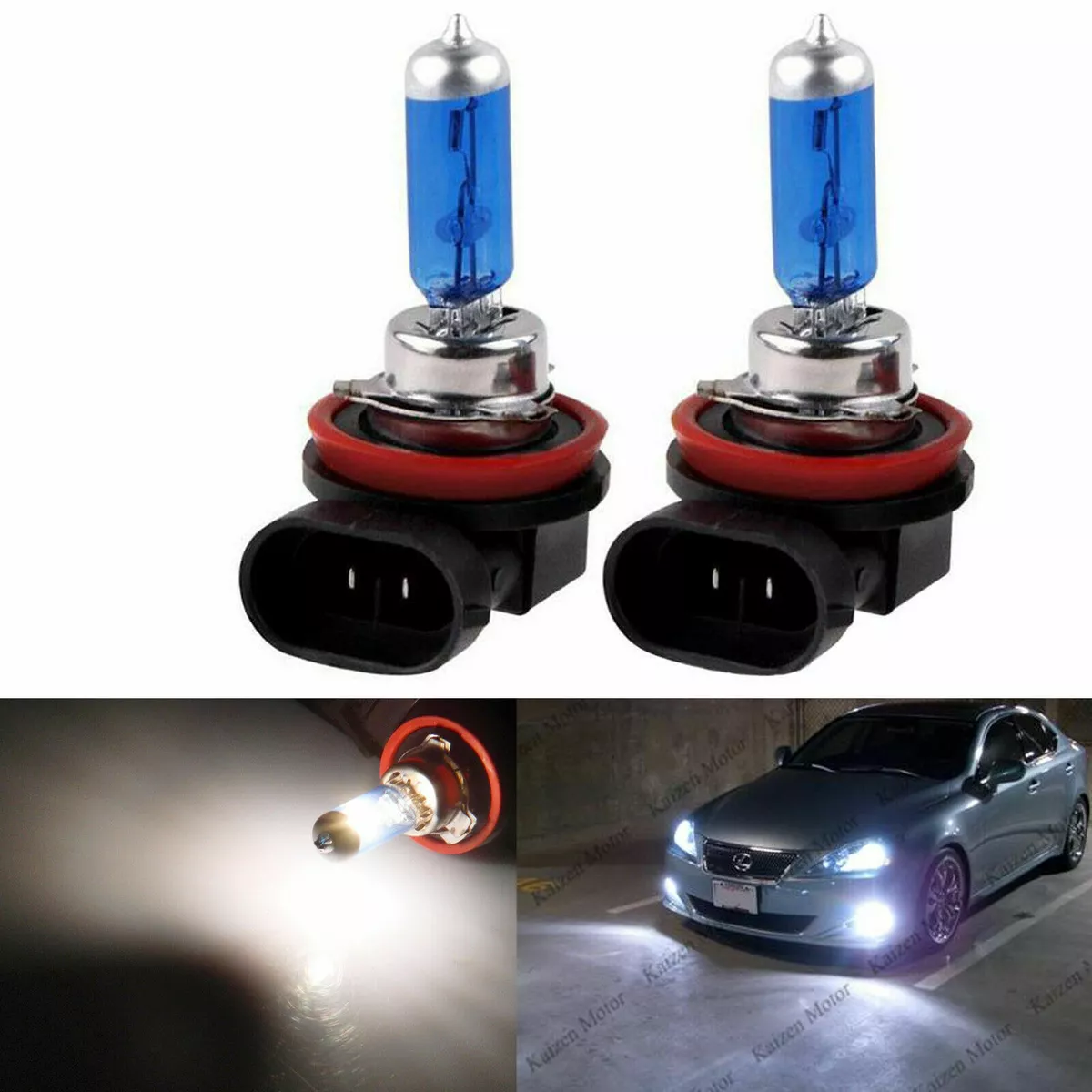 Halogen Bulb H11 Super White (Xenon) 12V 55W  Lights & Bulbs \ Halogen  Bulbs Lights & Bulbs \ Headlights Upgrade \ Standard Headlight Upgrade Car  Bulbs \ Headlights Upgrade \ Standard