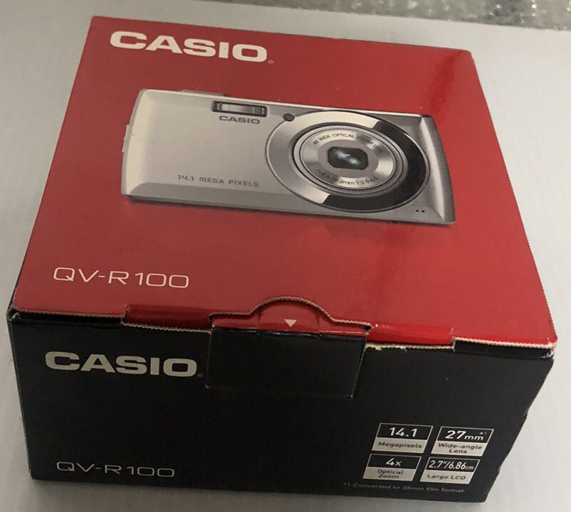 Casio QV-R100 14.1mp HD Video Camera 4X optical Zoom ,2.7mm,27