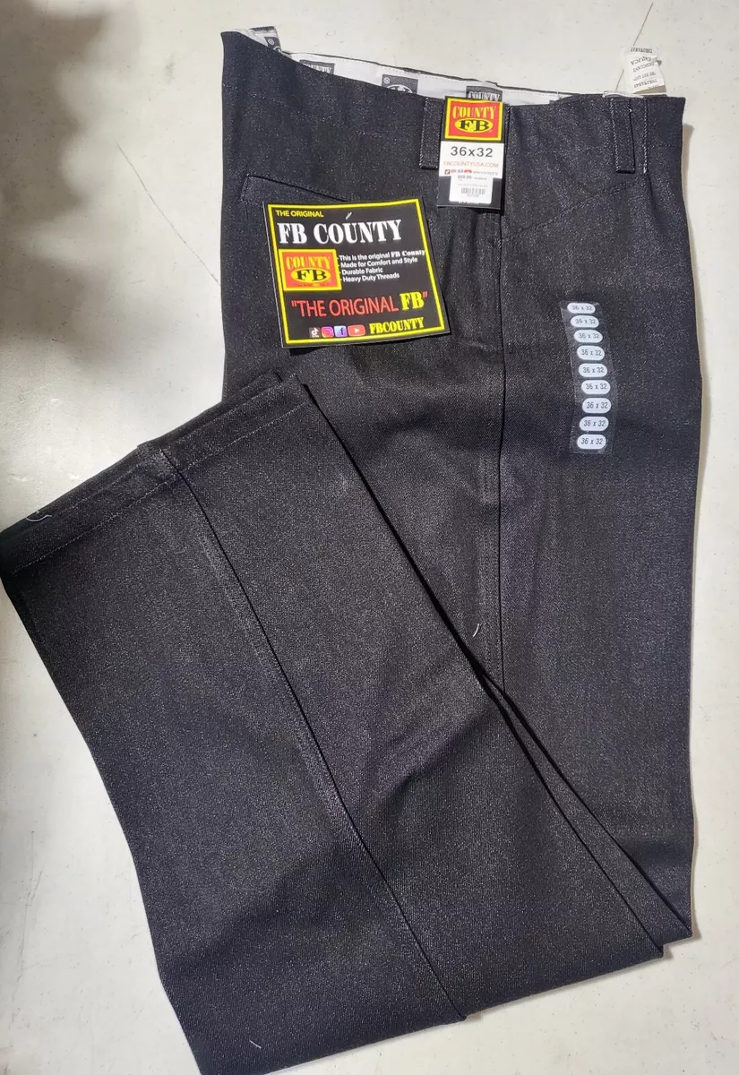 FB County Original Hard Denim Pant Pants Indigo Black Blue work