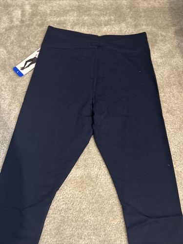 Fila Women's Running Training Leggings Size Large Cotton Blue Peacoat - Picture 10 of 10