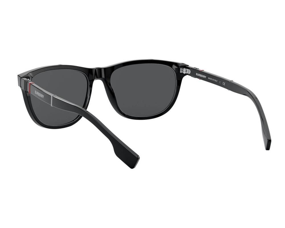 BURBERRY BE4319 300187 Black/Grey Lens 58mm Men display picture 3