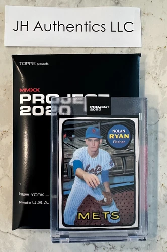 ⚡FAST SHIP⚡2020 Topps Project 2020 Nolan Ryan 1969 Topps By Joshua Vides #87