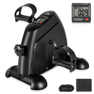 Uten Mini Exercise Bike Arm Leg Exercise Bike Pedal Exerciser w/ LCD Display