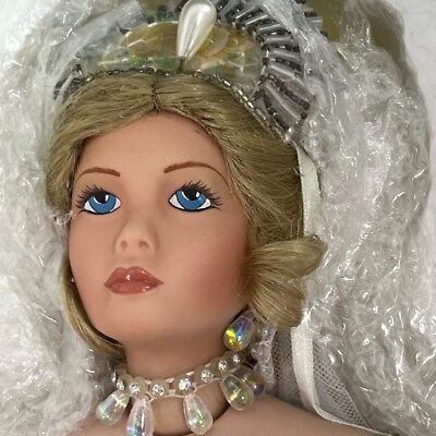 Serenity by Rustie Collectible Doll 590/2000 COA 19'' Porcelain Bridal Gown NEW