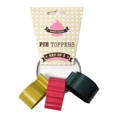 Eddingtons farbiger Tortenaufleger 3er Set - Apfel/Birne/Eiche Blatt Gebäck Ausstecher
