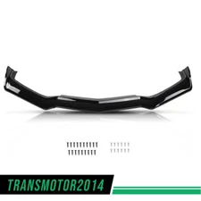 Front Bumper Lip Splitter Gloss Black Fit For 20-24 Chevy Corvette C8 5vm Style