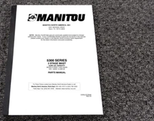 Manitou 5300 Series K5304 3-Stage Mast Forklift Parts Catalog Manual 530001-Up