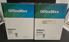 Set Of 2 Asst OfficeMax HP LaserJet Black Toner Cartridges *SEE PHOTOS!* (CT)