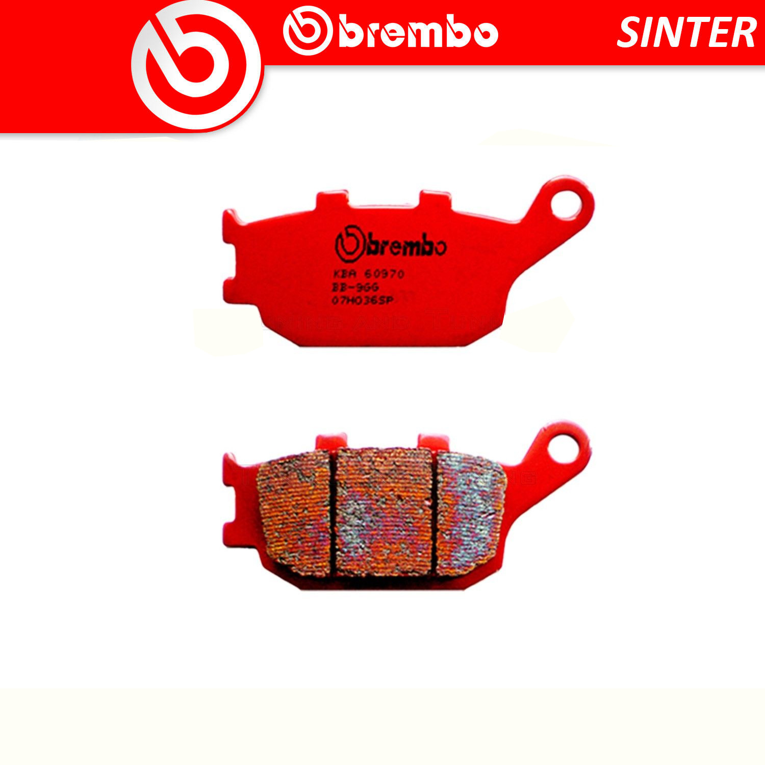Brake Pads for YAMAHA FZ 1 N ABS 2010-2013 Rear Sinter Street Brembo - Image 85
