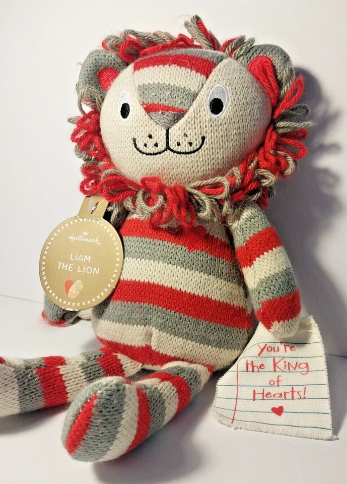 Плюшевый лев Hallmark Liam с бирками You're the King of Hearts! 12" - Изображение 4 из 4