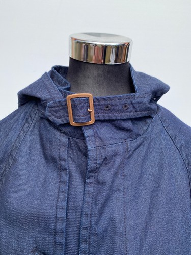 Country Road zip up/press stud denim poncho/cape Size S - Picture 8 of 12