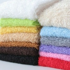 Curly Teddy Faux Fur Fabric Furry Fluffy Plush Soft Fleece Material Craft Sewing