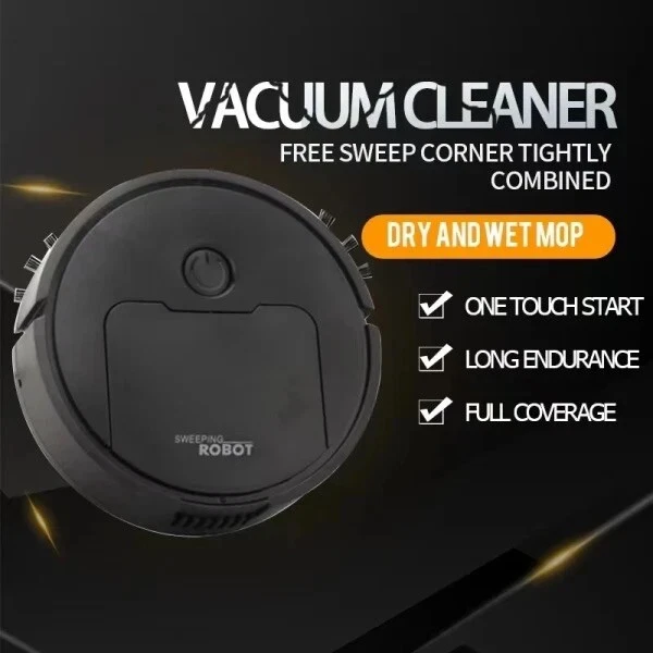 3-in-1 Robot Vacuum Cleaner with Mop Wet Mopping & Auto Sweeping, Pet Hair Us - Image 3 of 4