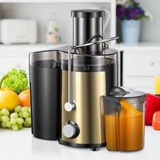 Juicer Machine, 800W Centrifugal Juicer Extractor with Wide Mouth 3” Feed Chute