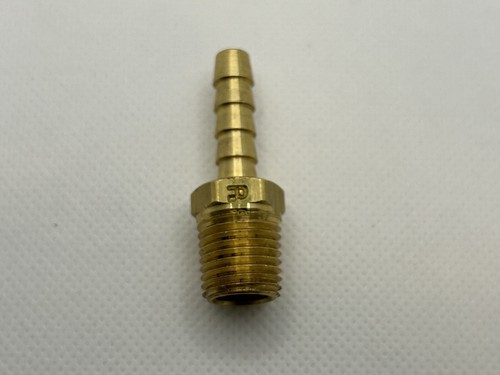 (Qty 10) Parker X125HBL-4-4, 1/4" OD Barb X 1/4" Male NPT Brass Hose Barb - Picture 3 of 4