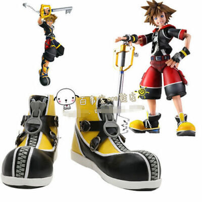 Details about   Kingdom Hearts III Sora cosplay shoes Boots Custom