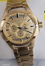 Invicta - BOLT - Gold Plated Case & Bracelet - Multifunction - mens watch 
