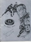 1972 Gordie Howe #9 Jersey Retirement hockey program Detroit Red Wings Olympia — photo 1
