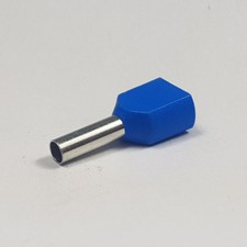 2.5mm Insulated Twin Cord End Terminals Universal Double Entry Bootlace Ferrules