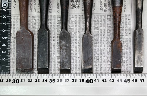 Vintage Japanese Chisel 10set Nomi /Hand Plane Saw Iron Hammer Hand Tool/d63 - Picture 4 of 22
