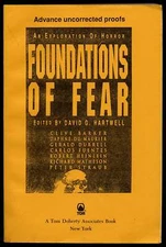 David G HARTWELL / Foundations of Fear Uncorrected Proof 1st 1992