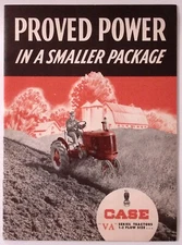 Case VA Series Tractors 1-2 Plow Size Dealer Brochure c1940s JJ Case Plow Co