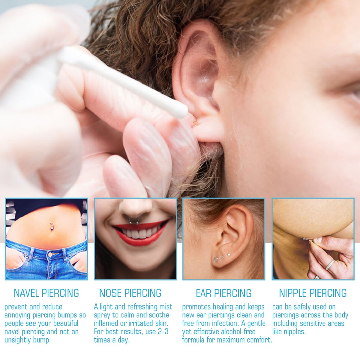 Piercing Infection How To Clean Your New Nose Piercing Ear