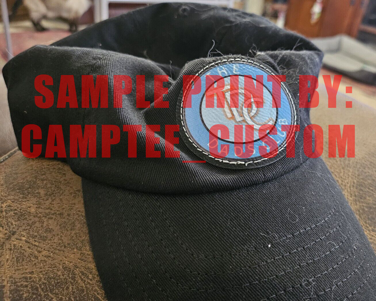 French Foreign Legion L&eacute;gion Etrang&egrave;re Marche ou creve Dad Hat - Leather Patch