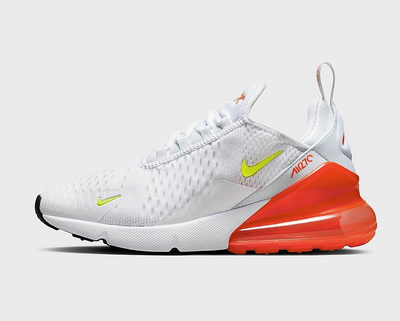 Size 7.5 - Nike Air Max 270 White Bright Crimson Volt W for sale 