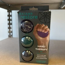 GAIAM Restore: Hand Therapy Kit with 3 Hand Therapy Balls & Massage Guide *NEW*