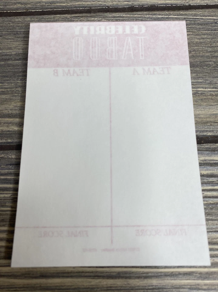 De Colección Milton Bradley 1991 Celebrity Taboo Marcador Rojo Pieza de Repuesto  Foto 2 de 4