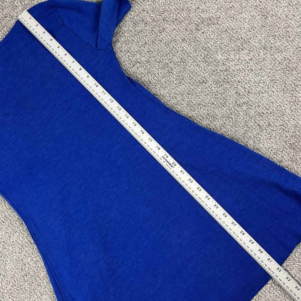 Vestido ECI Mujer Mediano Azul Cobalto Manga Larga Embellecido Túnica Nuevo Con Etiquetas Foto 4 de 4